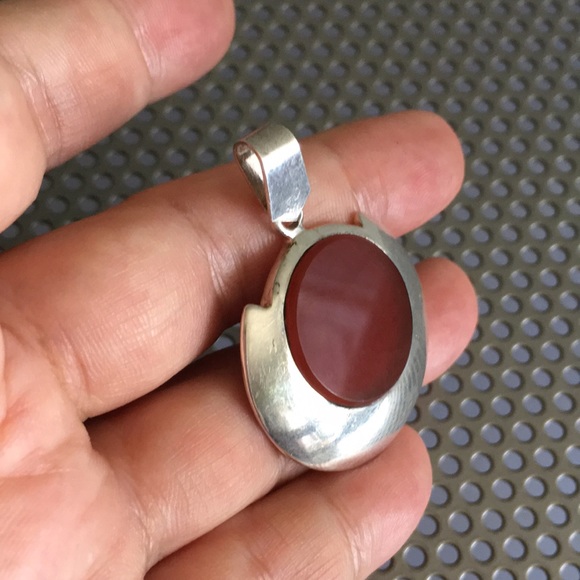 🖤Carnelian💕silver pendant - Picture 2 of 14